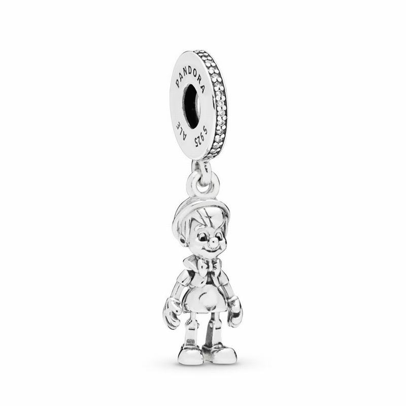 Pandora Australia Disney Pinocchio Dangle Charm - Sterling Silver | BAQIWR785